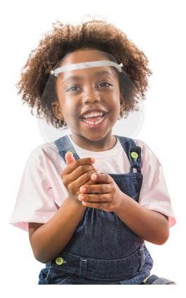 Imagem 3 de 12 de Kit 3 Visor Proteção Facial Infantil Criança - Mbck01