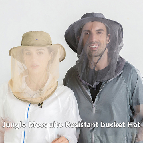 Mosquito Antisombrero Unisex Jungl Bucket Para Exteriores Y