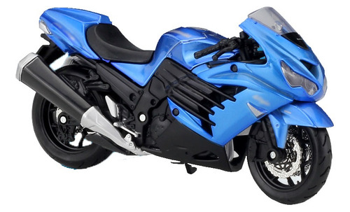 Motorcycle Model 1:18 For Zx-14r Blue [u]