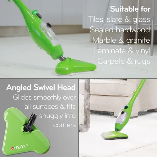 H2o Mop X5 - Limpiador De Vapor De Mano Multiusos 5 En 1 Par