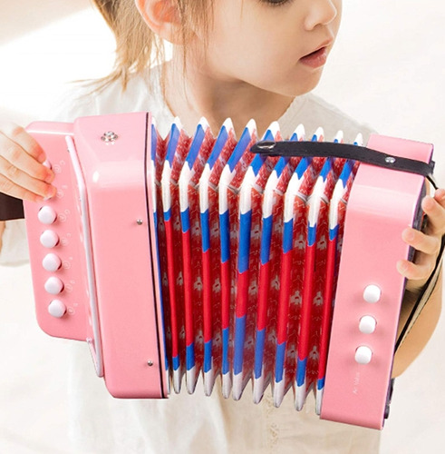 Acordeon 7 Teclas 2 Bajos Musical Principiante Meistehaft