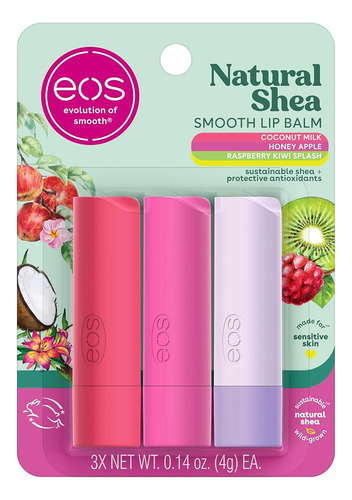 Kit 4 Balsamo Karite Miel Manzana Leche Coco Frambuesa Kiwi
