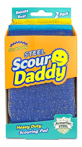 Scour Daddy Steel 2 Piezas Scrub Daddy 