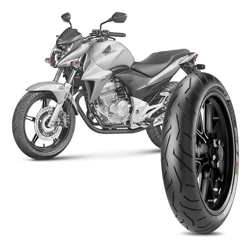 Pneu Moto Cb 300r Pirelli Aro 17 120/70-17 58w Dianteiro Diablo Supercorsa Sp