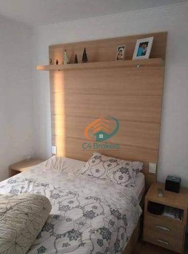 Apartamento Com 3 Dormitórios À Venda, 69 M² Por R$ 310.000,00 - Ponte Grande - Guarulhos/sp - Ap2305