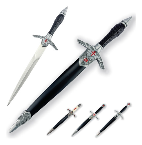 Daga Medieval Cruzados Acero Crusaders Espada Filo Real