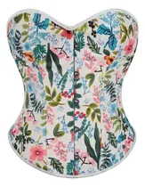Comprar Corset Ajustable Acordonado Floreado