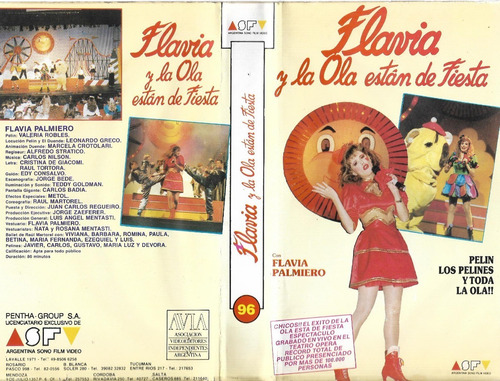 Flavia Y La Ola Estan De Fiesta Vhs Flavia Palmiero