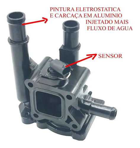 Carcaça Válvula Termostática Gm Cruze Tracker Sonic Ecotec