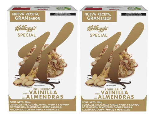 2 Cereal Kellogg's Special K Equilibrio Vainilla 380g