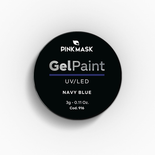 Gel Paint Pink Mask Navy Blue