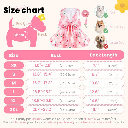 S Lindo Vestido For Perros Pequeños, Ropa For Niñas Y Cachor