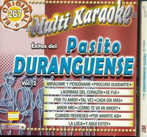 Cd. Multi Karaoke / Exitos Del Pasito Duranguense Vol. 2