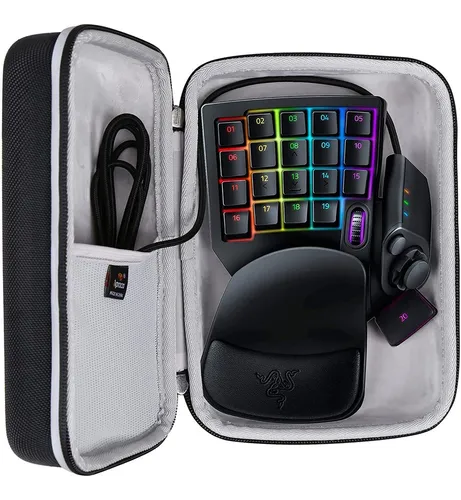 Funda Rigida Negra Con Cierre Para Razer Tartarus V2 Gaming