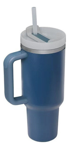 Taza Térmica Acero Inoxidable Straw Cup Taza Hielo De 40oz Color Azul Marino