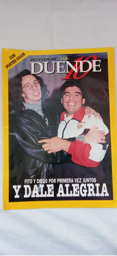 Revista Duende 1 Maradona Fito Paez Incluye Poster 