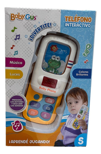 Telefono Celular Infantil Con Luz Y Sonido Didactico Bebes