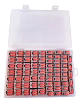 Comprar Kit Bornera Empalme Rápido Para Cables Conectores Eléctricos Fast Clip 2 Y 3 Polos X70 Piezas