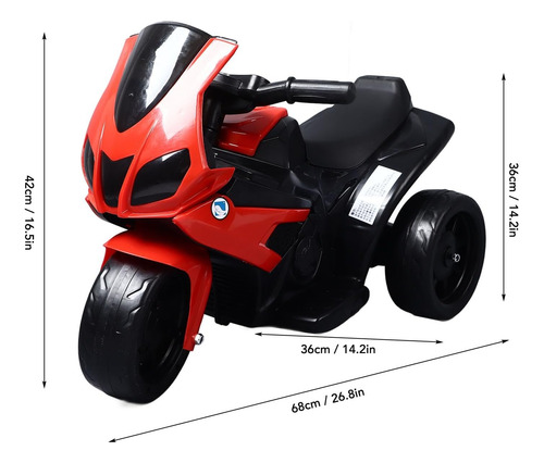 Motocicleta Infantil Recargable 6v Con Luces Y Sonido Niños
