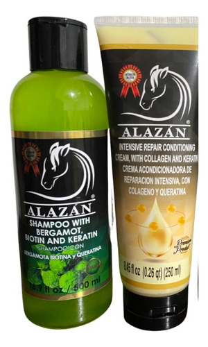 Alazá Shampoo Y Crema De Peinar Con Coláge Duo 2 Pz.