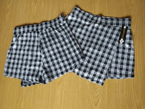 Falda short cuadriculada new arrivals