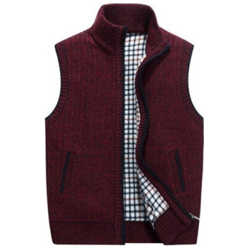 Chalecos Tipo Suéter De Cuello Alto Informal For Hombre