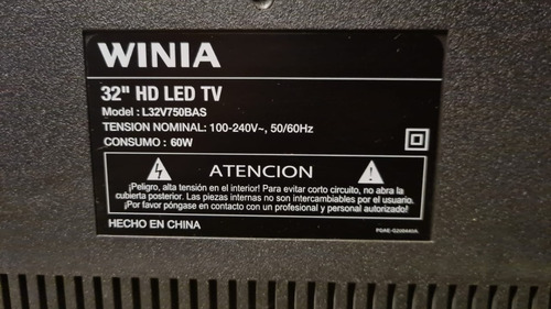Imagen 4 de 8 de Smarttv Winia 32 , Modelo L32v750bas, Nuevo En Caja Original