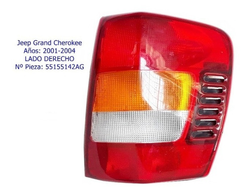 Stop Jeep Grand Cherokee 2001-04. Lado Derecho