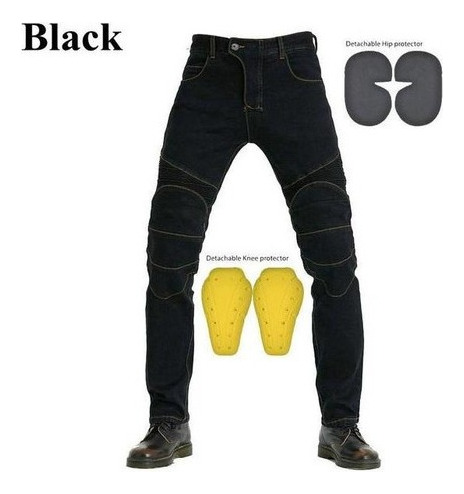 Jeans Moto Hombre Moto Todoterreno Rodillera