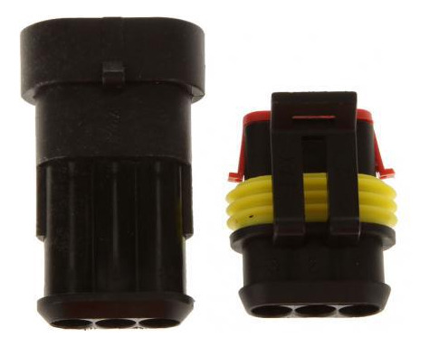 2x 5 Kits 3 Pin Way Sellado Impermeable Conector Eléctrico