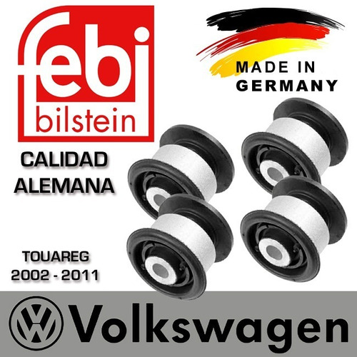 4 Bujes Bandeja Delantera Superior Volkswagen Touareg (febi)
