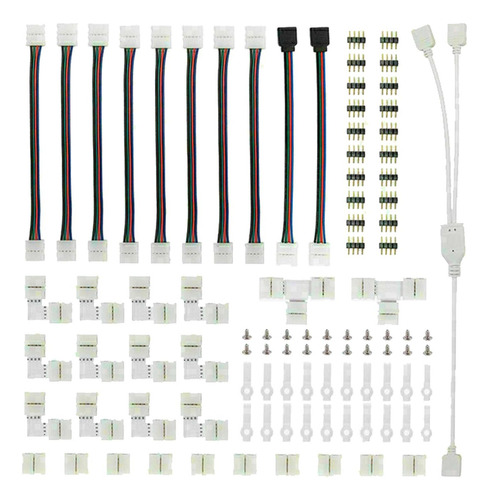 95 Piezas De Conector De Tira De 4 Pines Para 10mm Smd 5050