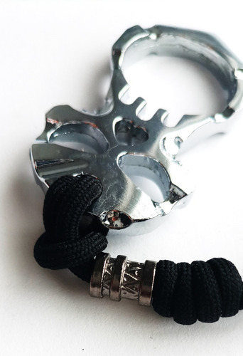 Imagen 4 de 6 de Anillo Tipo Manopla Skull De Acero Para Defensa Personal