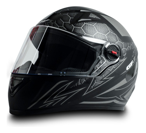 Imagem 3 de 6 de Capacete Para Moto Fw3 Gt2 Preto Fosco Tamanho 60
