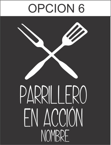 Delantal Dril Negro Personalizado