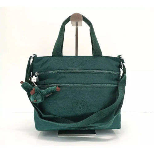 Bolsa Kipling 100% Original Miah Color Jungle Green Verde Musgo Lisa Verde Musgo