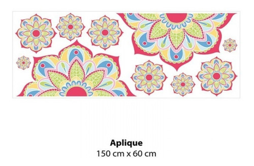 Vinilo Contact Aplique Decorativo Mandala Pastel 150 X 60 Cm