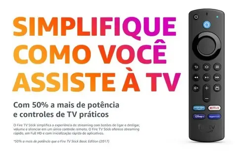 Amazon Fire Tv Stick 3 Ger Full Hd 1080p Bi Volt Cor Preto Tipo de
