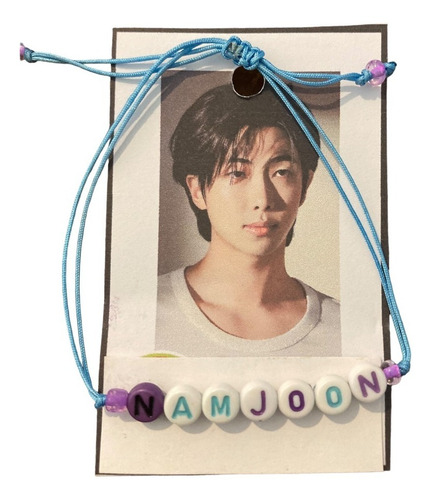 Pulsera Namjoon Bts Rm Kpop Con Letras Ajustable Idols