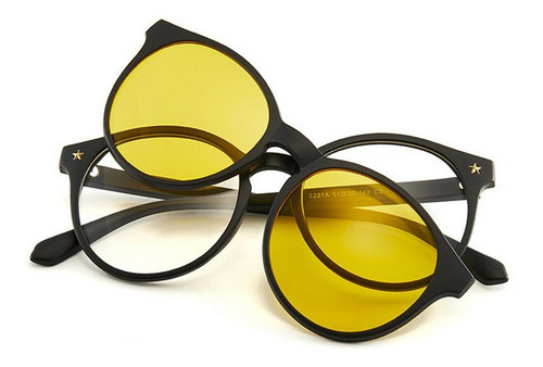 Imagen 6 de 9 de Lentes Oftálmicos 5 Micas Intercambiables 2213a Magneticos