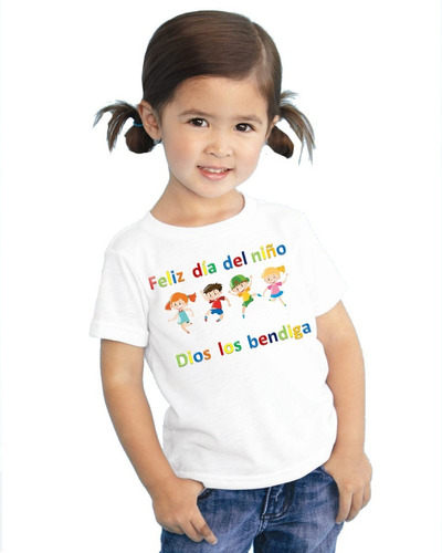 Playera Día Del Niño Y Niña Diseño 07 Día Festivo Beloma