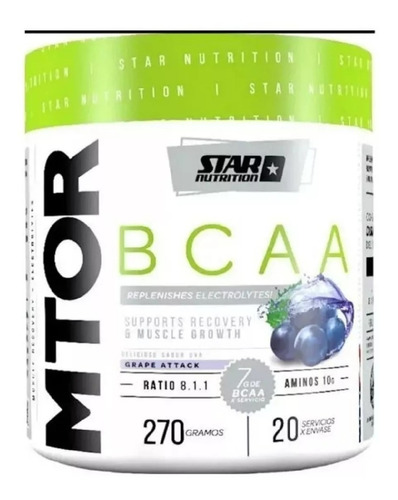 Mtor Bcaa 270gr Star Nutrition Nueva Fórmula Mejorada!