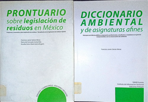Diccionario Ambiental Y Prontuario Legislación De Residuos 