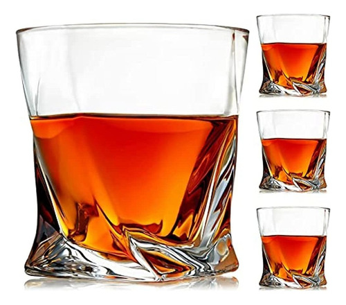 Kitnats Old Fashioned Whisky Glasses 10 Oz Rocks Glasses Set