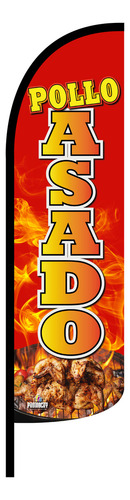 Funda Para Bandera Pollo Asado (4 X 1 Mts)