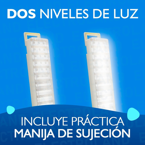 Imagen 6 de 10 de Luces Luz Emergencia 60 Leds Recargable 2 Intensidades 12 Hs