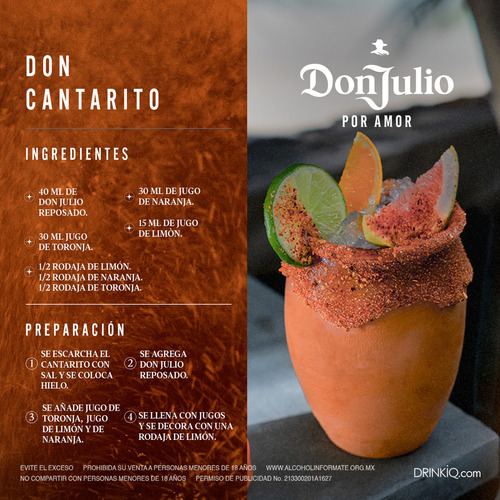 Tequila Don Julio Reposado 700 Ml 38% Volumen De Alcohol