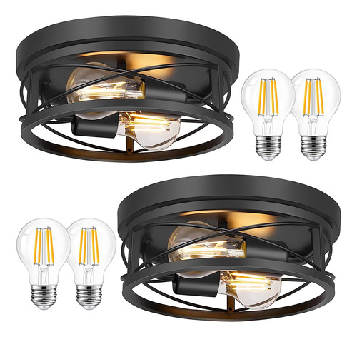 Lámparas De Techo De Montaje Empotrado 2 Luces Estilo ...