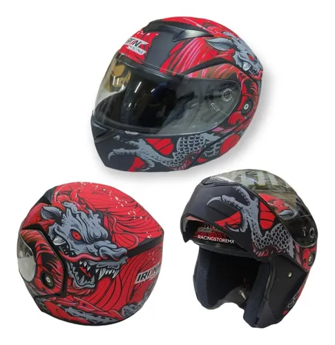 Cascos de moto iron racing hot sale