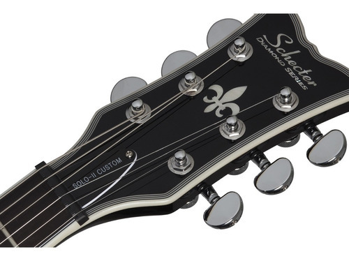 Schecter Solo-ii Custom Nag Guitarra Eléctrica Les Paul Color Negro